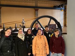 Gruppenfoto im Indstriemuseum Chemnitz